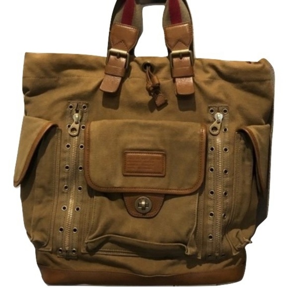 Marc By Marc Jacobs Handbags - Marc by Marc Jacobs Army/Canvas BackPack/Carry All